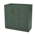 Retro Style Bathroom Vanity with Soft Closing Doors - Multiple Colors