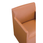 Square Armchair with Upholstered Seat - Available in Multiple Colors