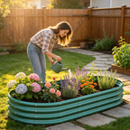Galvanized Raised Garden Bed 8x4x1ft