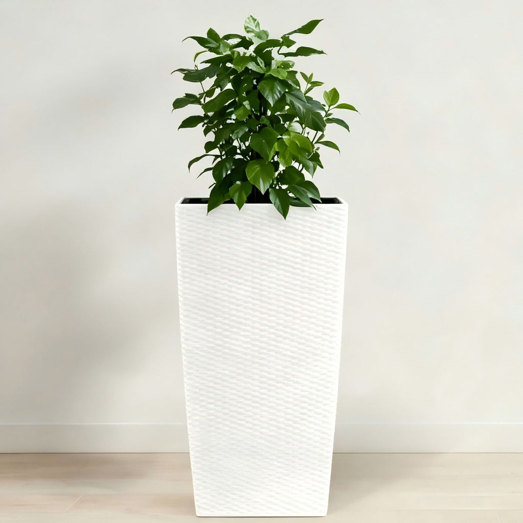 Indoor Outdoor Planter with Automatic Watering System - Dark Brown, Black, or White