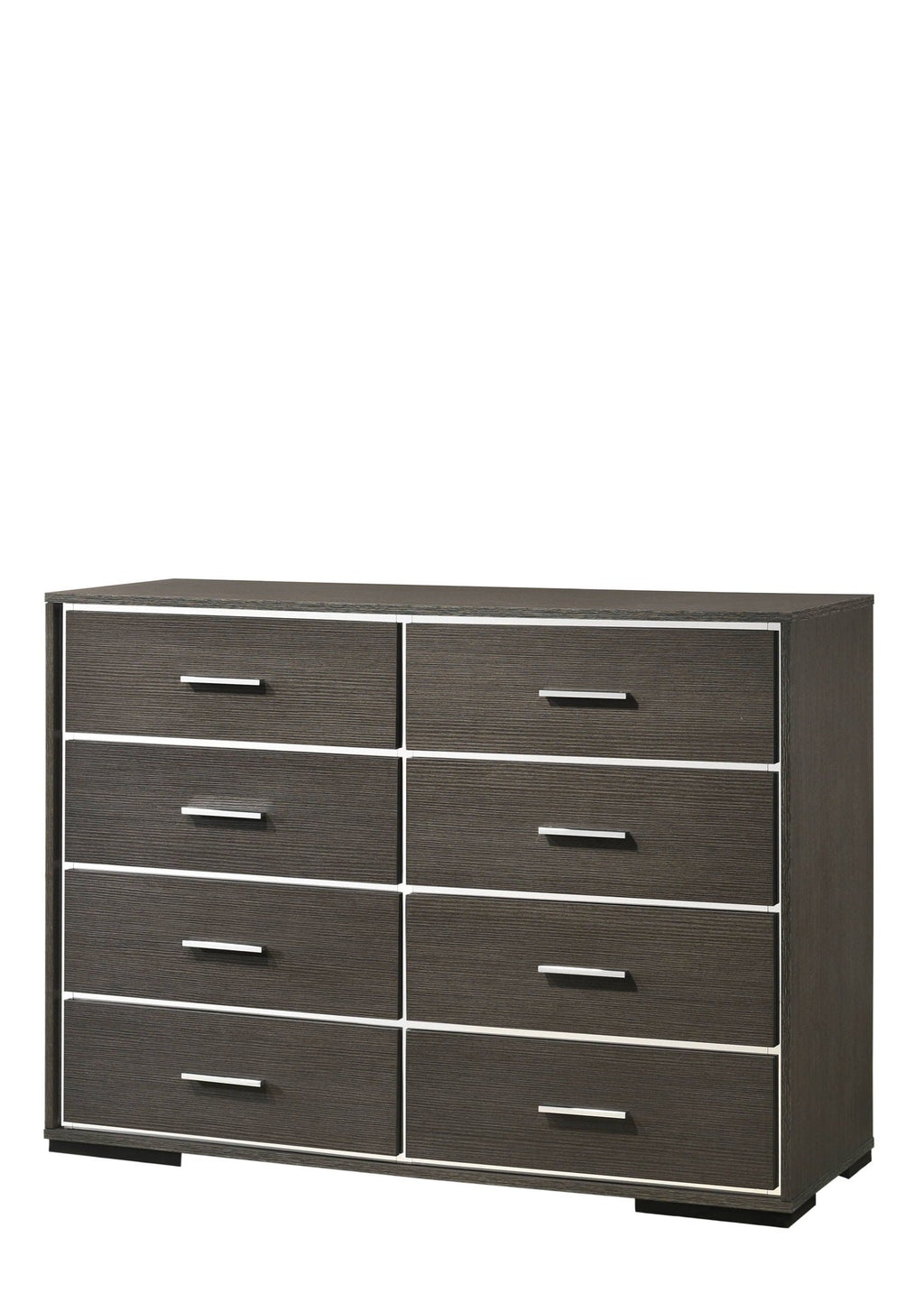 Escher Gray Oak Dresser with 8 Spacious Drawers