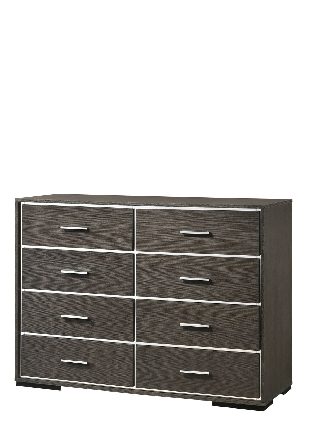 Escher Gray Oak Dresser with 8 Spacious Drawers