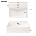 Bathroom Vanity with Ceramic Sink and Ample Storage - Blue, Green, or Black