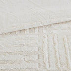 Ivory Fur Down Alternative Comforter Mini Set with Hypoallergenic Filling