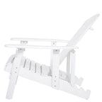 Malibu Adirondack Chair with Foldable Acacia Wood Design - Natural