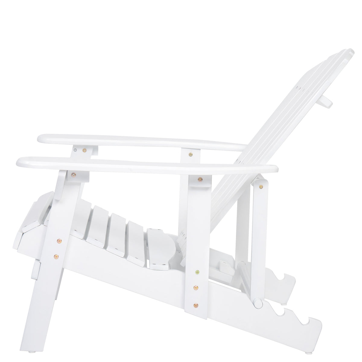 Malibu Adirondack Chair with Foldable Acacia Wood Design - Natural