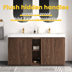 Walnut Brown GALAN 60F Winston Bathroom Vanity with Modern Functionality