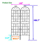Metal Garden Rustproof Trellis for Climbing Plants – Outdoor Flower Support