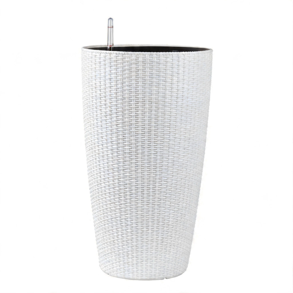Tall Planters Set with Auto Watering and Water Level Monitor - Polypropylene