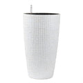 Tall Planters Set with Auto Watering and Water Level Monitor - Polypropylene