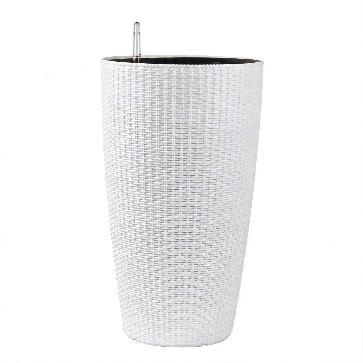 Tall Planters Set with Auto Watering and Water Level Monitor - Polypropylene