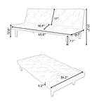 Sofa Bed With Adjustable Backrest with Premium Fabric – Black or Pink