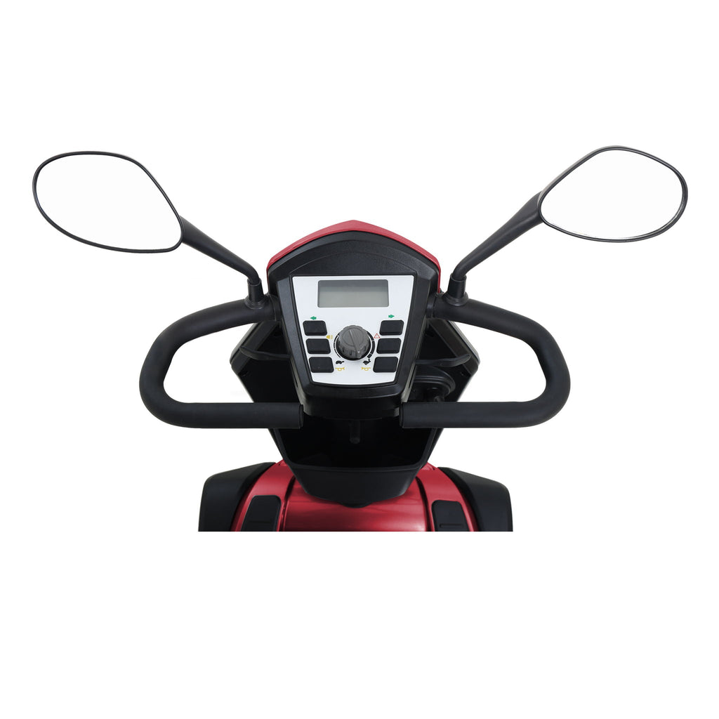 Heavy Duty Mobility Scooter with Long Range and Enhanced Safety - Red, Blue, Black, Gray