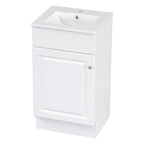 Bathroom Vanity with Sink and Adjustable Shelf - Multiple Colors