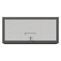 Heavy Duty Metal Wall Mounted Tool Storage Cabinet with Secure Locking - Black