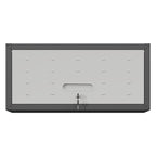Heavy Duty Metal Wall Mounted Tool Storage Cabinet with Secure Locking - Black