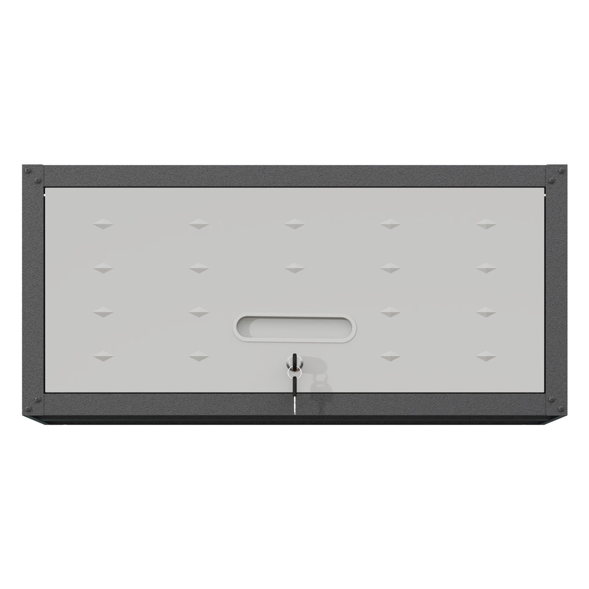 Heavy Duty Metal Wall Mounted Tool Storage Cabinet with Secure Locking - Black