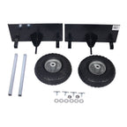 Heavy Duty 600Lb Panel Dolly with 10-Inch Pneumatic Wheels - Black