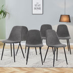 Modern Medieval Style Cushioned Side Chairs Set