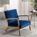 Mid-Century Modern Accent Chair with Cushioning - Multiple Colors