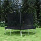 14FT Trampoline with Safety Enclosure Net – Steel Frame