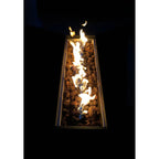 Outdoor Fire Pit Table With Lid and Fuel Versatility - Black or Dark Gray