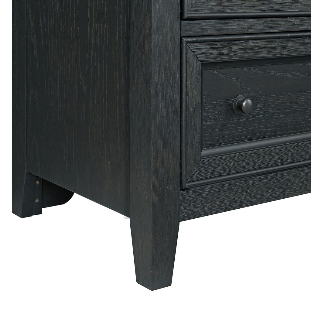6 Drawer Chest with Smooth Slides - Black or White