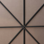 Metal Framed Circular Wall Mirror with Modern Design - Black or Gold