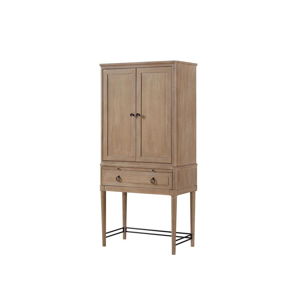 Sand Bar Cabinet with Wine Storage - Solid Wood and MDF