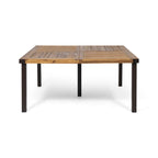 9-Piece Acacia Wood Outdoor Dining Set
