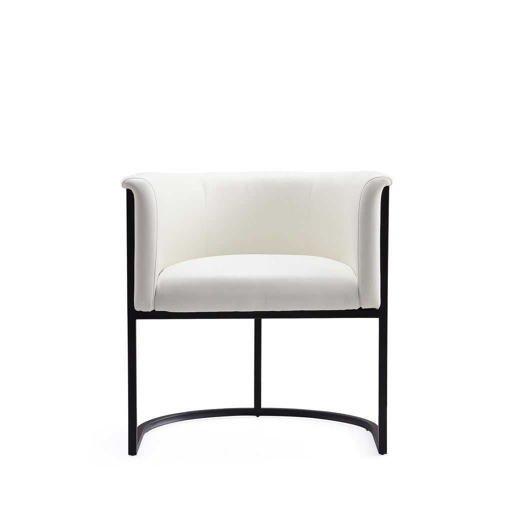 Cosmopolitan Dining Chair with Geometric Metal Frame - Multiple Colors
