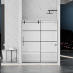 Matte Shower Doors with Customizable Width - Matte Finish
