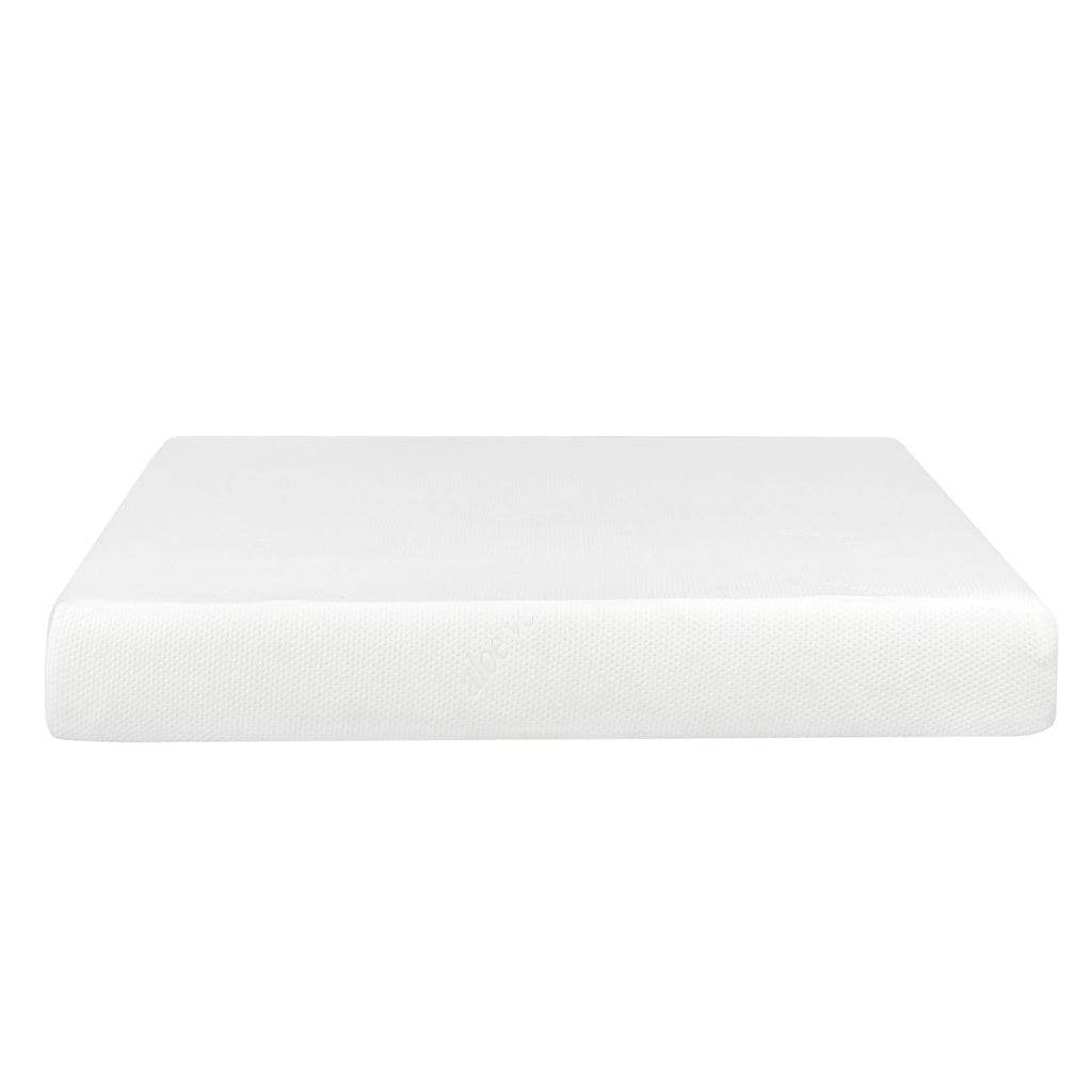 8" Plush Gel Memory Foam Mattress with Aloe Vera Cover - White