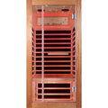 American White Oak Single Person Sauna Room with LED Lighting
