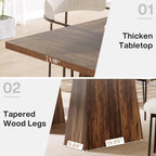 Double Pedestal Executive Desk with Spacious Work Surface - Dark Brown or Black