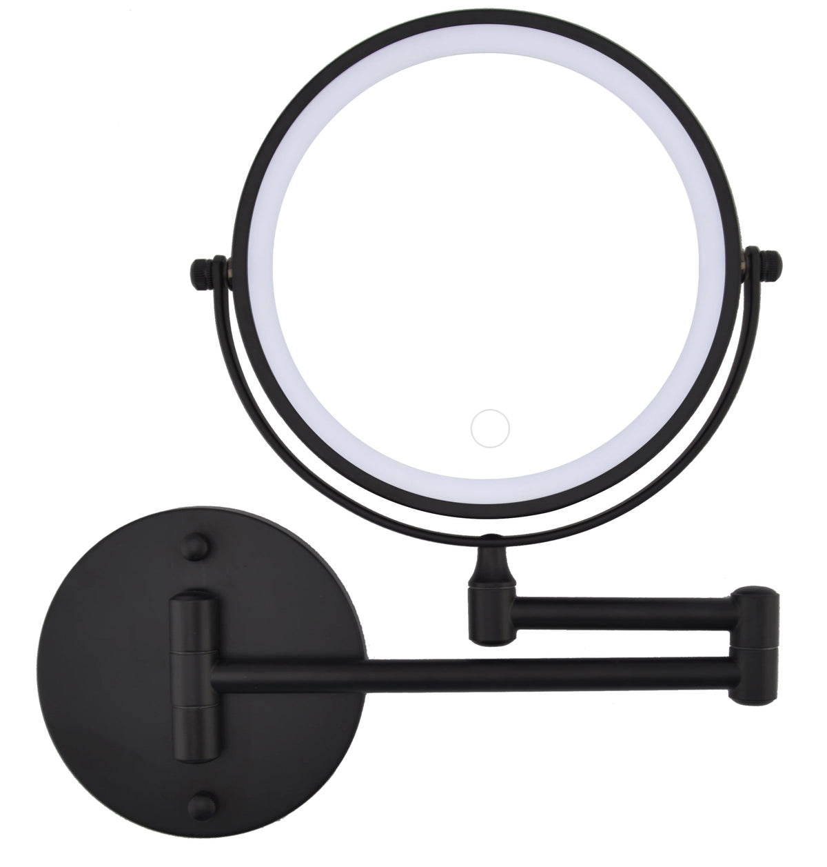 Rechargeable Wall Mounted Makeup Mirror with 10X Magnification - Iron