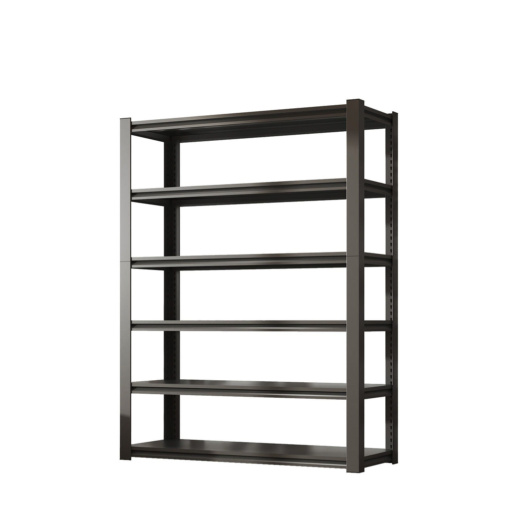 Heavy Duty Metal Garage Shelving Unit with Adjustable Shelves - Black