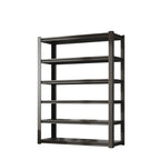 Heavy Duty Metal Garage Shelving Unit with Adjustable Shelves - Black