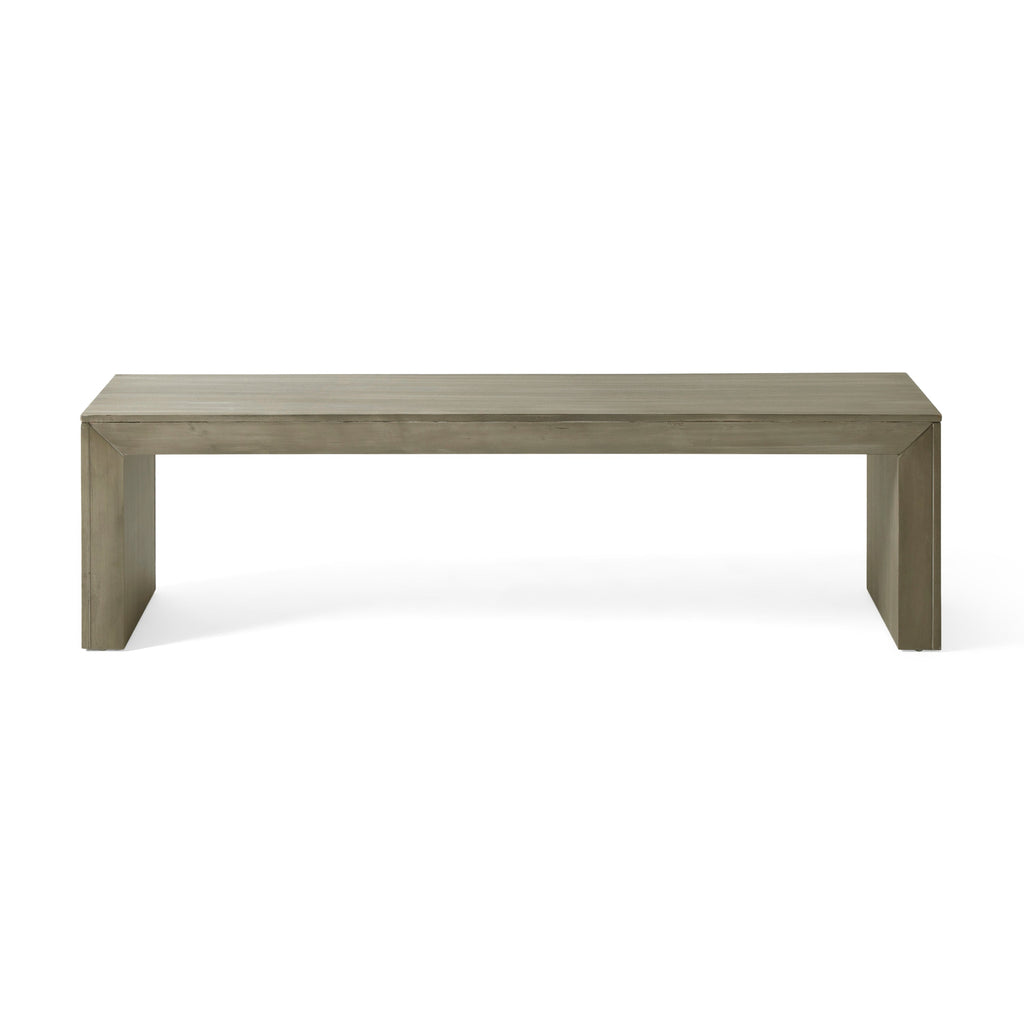 Acacia Wood Dining Bench with Versatile Use - Grey+Taupe
