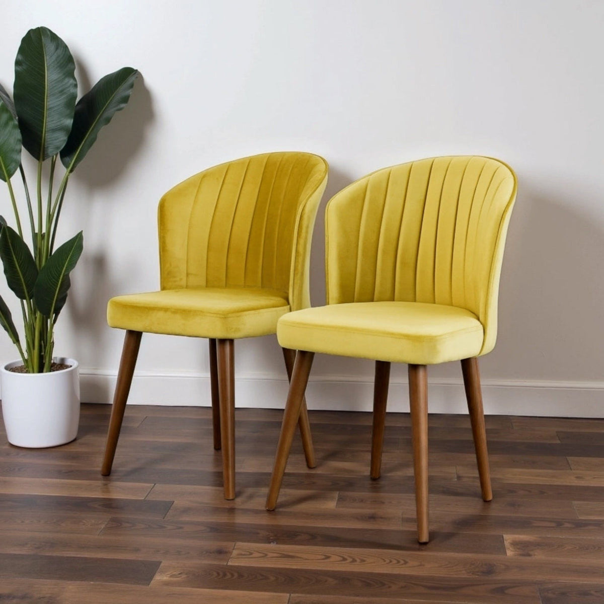Comfortable Parsons Dining Chair Set with No Assembly Required - Beige, Blue, Yellow