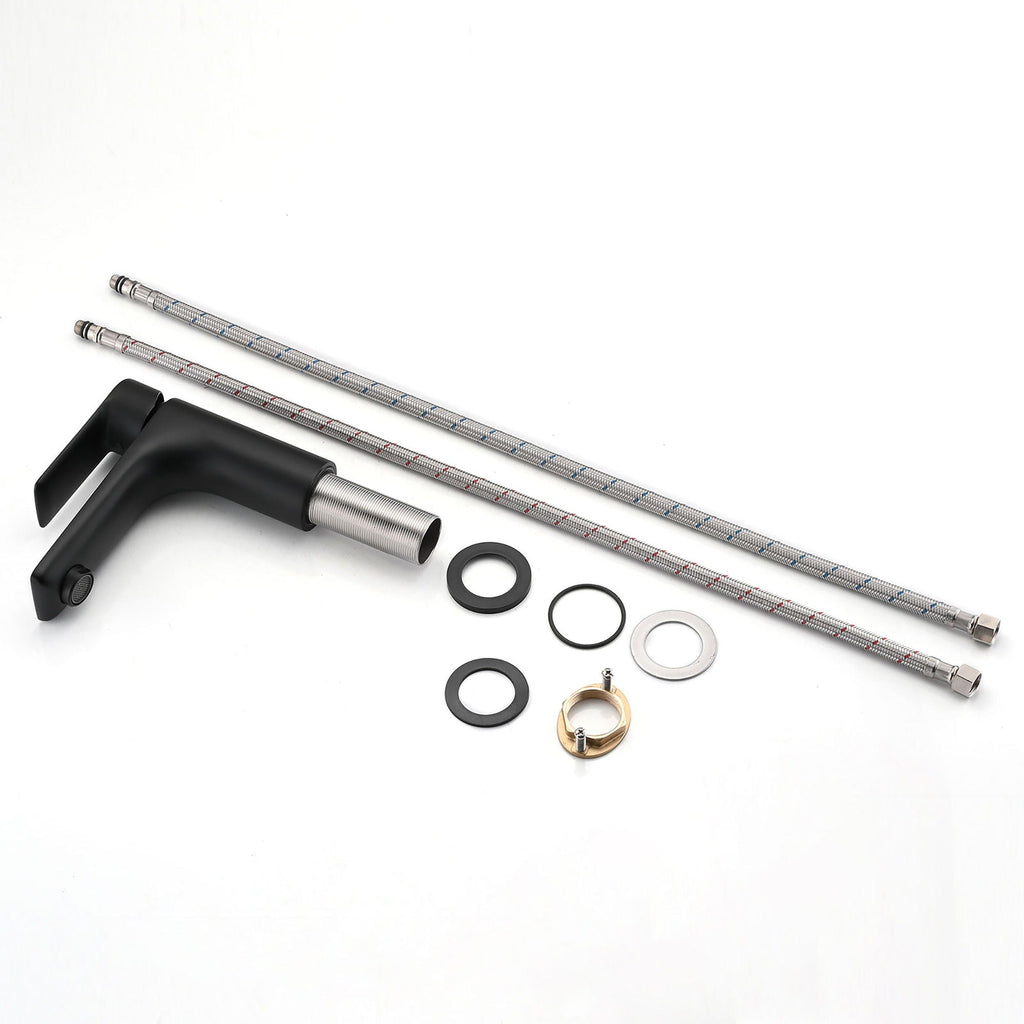 Modern Bathroom Sink Faucet with Single Handle - Gold or Black