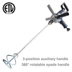 Drill Mixer Set with Spade Handle – 1/2 Inch Electric - Metal
