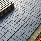 Interlocking Deck Tiles 44 Pack with Easy Installation - Dark Brown or Dark Gray