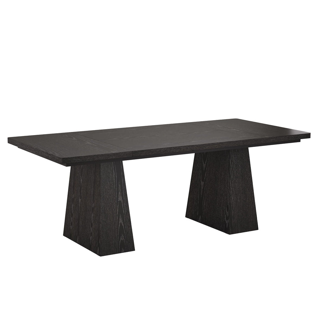 Double Pedestal Executive Desk with Spacious Work Surface - Dark Brown or Black