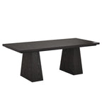 Double Pedestal Executive Desk with Spacious Work Surface - Dark Brown or Black