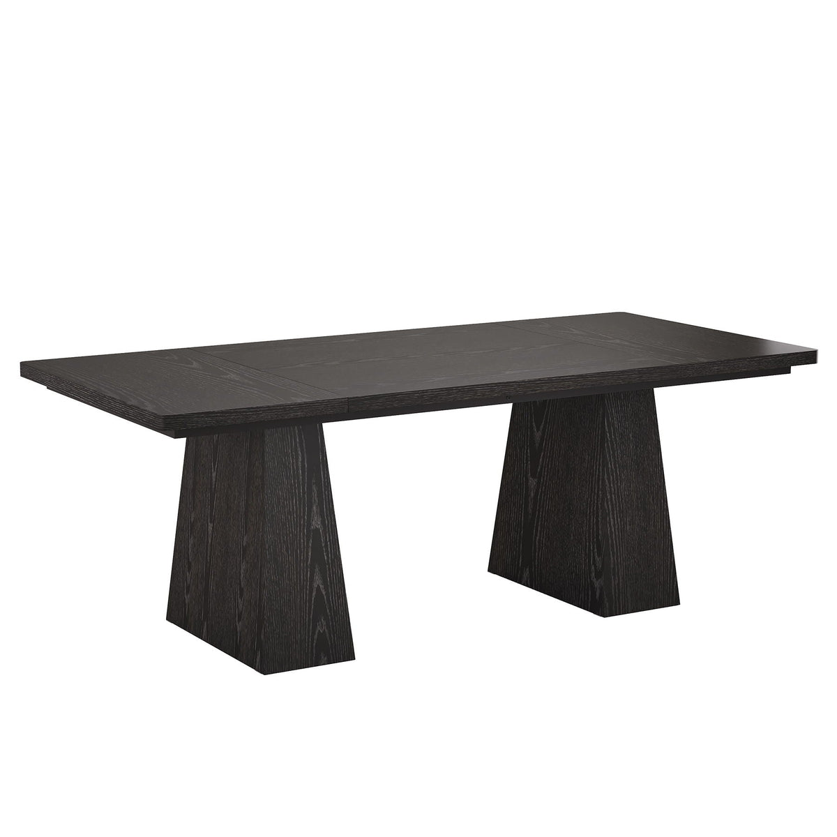 Double Pedestal Executive Desk with Spacious Work Surface - Dark Brown or Black