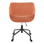Contemporary Adjustable Office Chair with Cushioned Seat - Multiple Colors
