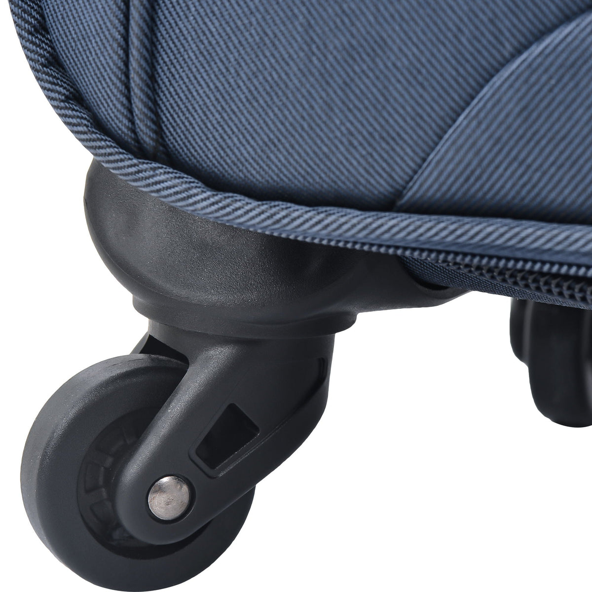 Softside Expandable 3 Piece Luggage Set with Spinner Wheels - Dark Blue
