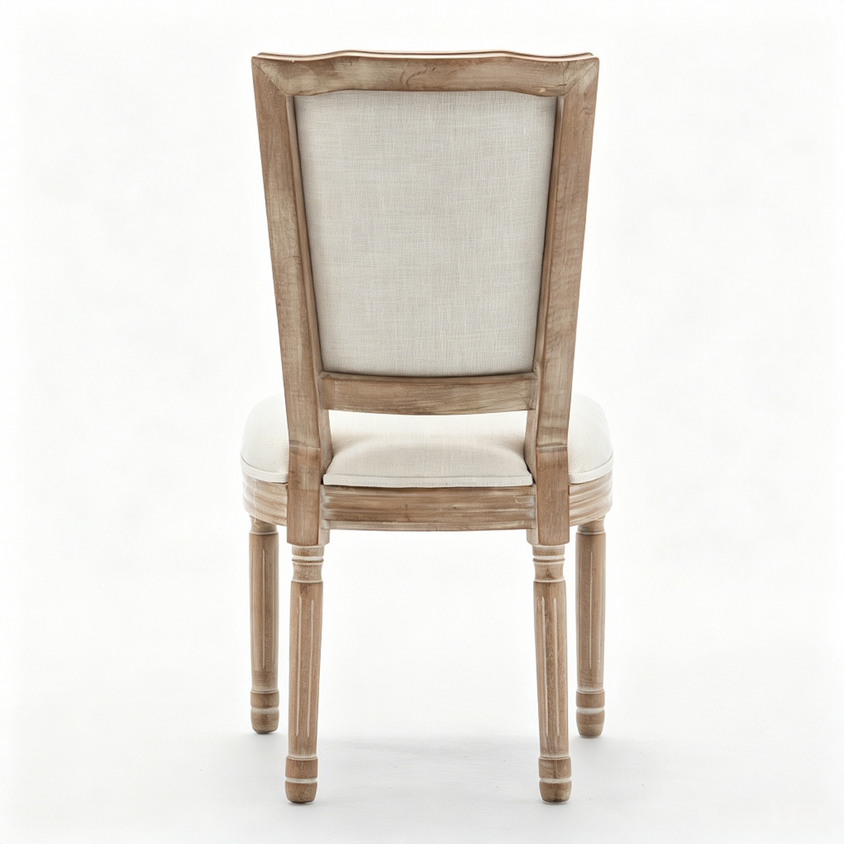 Farmhouse Solid Wood Frame Dining Chairs with Cushioned Seat