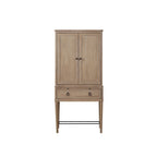 Sand Bar Cabinet with Wine Storage - Solid Wood and MDF